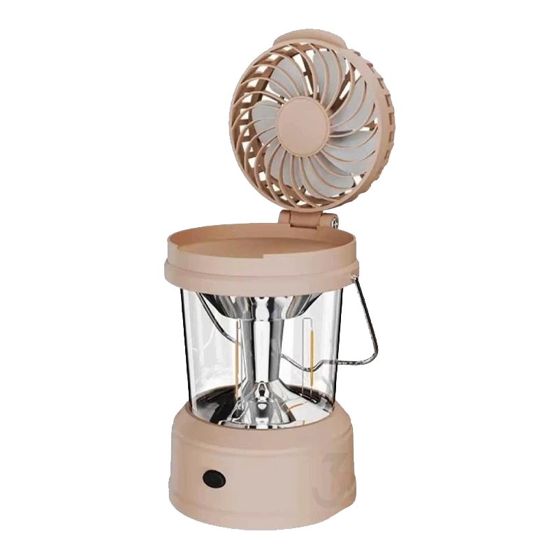 چراغ فانوسی شارژی پنکه‌دار مدل LF-3357 (نور آفتابی)