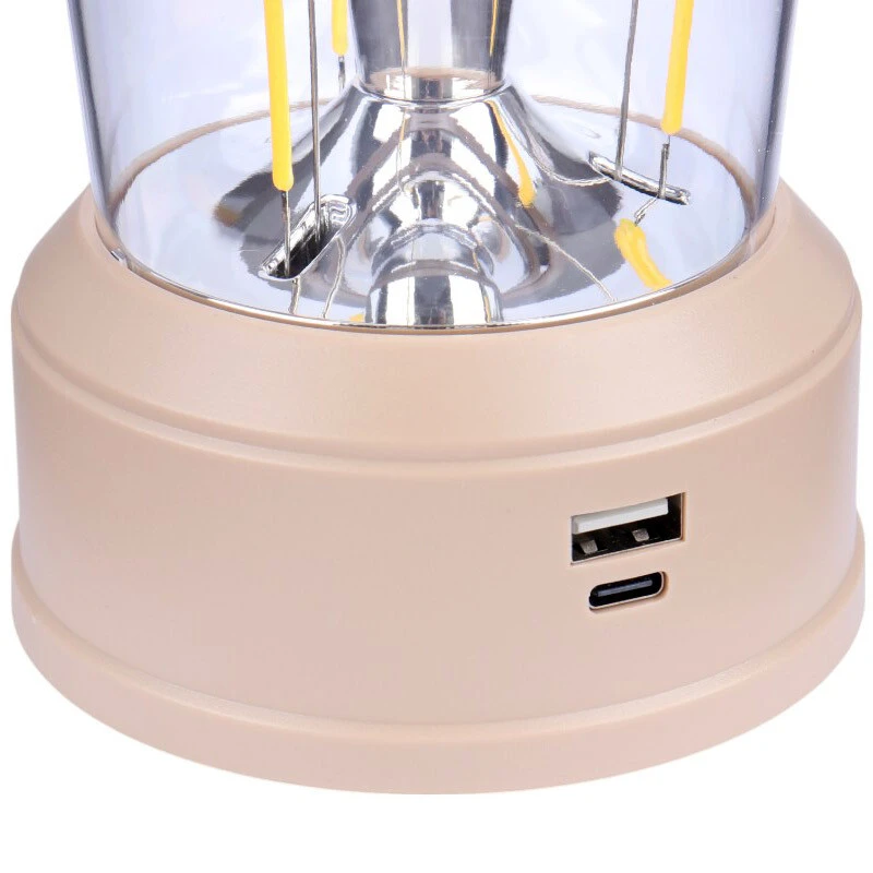 چراغ فانوسی شارژی پنکهدار مدل LF-3357 (نور آفتابی)