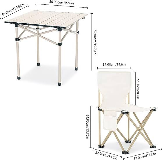 میز و صندلی کمپینگ مدل Aluminum Alloy Five Sets